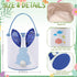 6 1, Honeydak Pcs Easter Eggs Hunt Basket for Kids Lighted Bunny Canvas Rabbit Tote Carry Bags Bucket (color Paillette