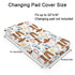 Western Cowboy Baby Changing Pad Cover for Boys & Girls 32''x16'' Desert Cowboy Hat Boot Sun Cactus Unisex Fitted Changing Table Mats Sheets Soft Breathable Cradle & Bassinet Sheets Blue