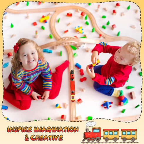12 6 Inch Set Mototo PCS Wooden Train Track Straight Pieces Wooden Train Track Accessories Wood Railroad Expansion