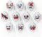 BrickTactical World War Zombie Head Pack for Minifigs
