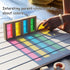 Wooden Building Blocks Set of 24pcs, Rainbow Sensory Toys for Toddlers, Preschool Stacking Toy