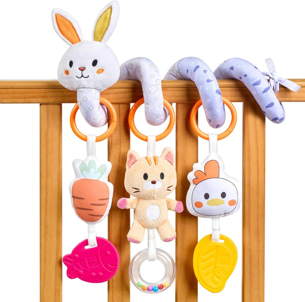 TUMAMA Spiral Car Seat Toys Baby Toys for 0 3 6 9