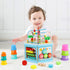 Wooden Activity Cube for 1 Year Old Kids, Educational Bead Maze for Toddler Age 1-3, Montessori Gift