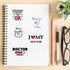 Hopetl 50PCS Professional Doctor Stickers, Medical Equipment Stickers Aesthetic Decals Vinyl Waterproof Doctor