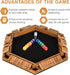 1-6 24 BIVOMON Players Shut The Box Dice Game, Wooden Board Table Math Game for Kids Adult with Dice, Close The Box