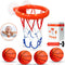 Bath Toys, Bathtub Basketball Hoop for Toddlers with 4 Soft Balls, Mold Free & Strong Suction Cup
