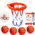 Bath Toys, Bathtub Basketball Hoop for Toddlers with 4 Soft Balls, Mold Free & Strong Suction Cup