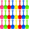 Junkin 24 Pcs 7.7 Inch Mini Plastic Sand Shovel Beach Toys Long
