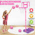 Kids Basketball Hoop with Stand - Adjustable Basketball Set for Boys Age 3-8, Indoor Outdoor Sport Game Gifts