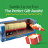 Country Big Toys Hay Trailer with Gooseneck Trailer Hitch, Fun Add-On for Farm Toys & Toy Trucks