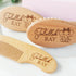 Set 3 Set Baby Hair Brush | Personalized Baby Gifts | Brush | Wooden Brush | Perfect For Cradle Cap | Natural Goat Hair