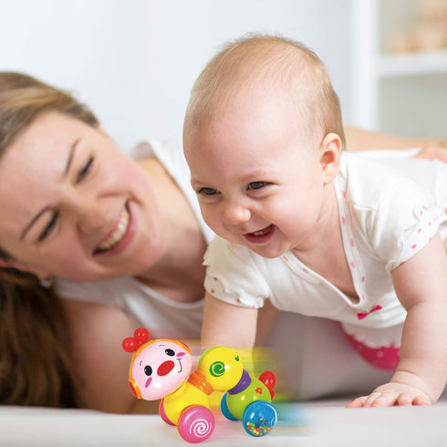 Stone and Clark Musical Press & Go Caterpillar Toy, Light Up Inchworm Infant Toys for 6 to 12 Months