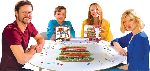 RoseArt Big Shaped Juicy Burger 500 Piece Jigsaw Puzzle for Adults