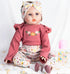 22 inch 20-22 Inch 4pcs Set, Pedolltree Reborn Baby Doll Clothes Girl Outfit Accessories for Reborn Doll Baby Girl Doll