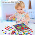 Wooden Montessori Math Counting Hundred Board Toys - Educational Game Toy for Kids 3 Years Old with Storage Bag