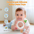 3-12 Baby Teething Ring Toy for Months, Silicone Infant Teether for Sore Gum Relief, Soothing Sensory Chew Toy, Ideal