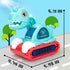 COVTOY Baby Toys for 1 Year Old - Musical Dinosaur Car with Sounds and Lights for 6-18 Months