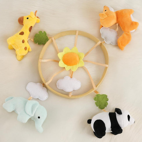 12 Animals Baby Crib Mobile - Safari Baby Mobile for Crib with Lullabies for Boys & Girls, Nursery Mobiles, Fits