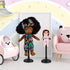 4pcs Doll Stand for 18 Inch Action Figures, Reusable Display Support Stand, Dollhouse Furniture Accessories