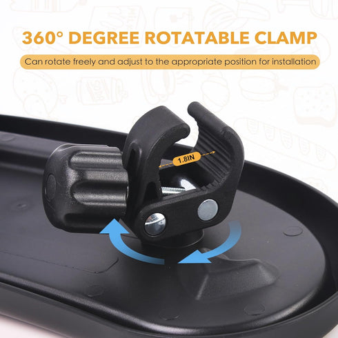 KEUYE Snack Tray Compatible with Mockingbird,Nuna,Evenflo Stroller,Adjustable Stroller Snack Tray with Cup Holder