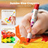24 Jar Melo Jumbo Crayons for Toddlers, Colors TwistJoy Non Toxic Washable Crayon, Easy to Hold Large Crayons, Safe