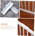 6pcs Safety Door Reinforcement Slot Fence Repair Groove for Stairs Dog Gate, PVC White