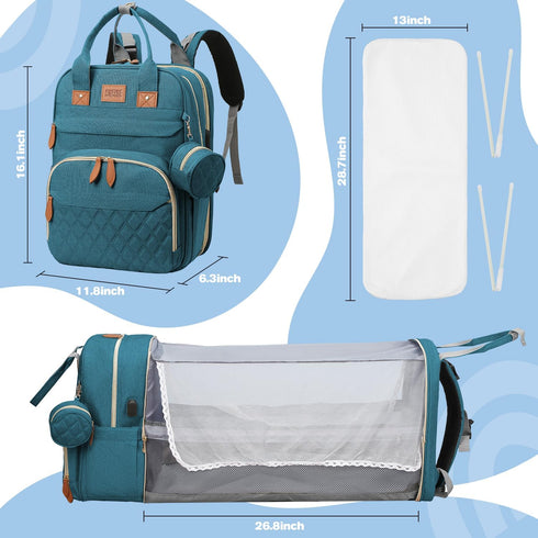 Backpack, JSTPRO Diaper Bag Large Diaper Bag with Changing Station, Baby Bag, New Mom Gifts, Lightweight Waterproof