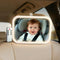 BeeChip Baby Car Mirror with Remote Control Light, Shatterproof, 360 Adjustable Wide View