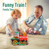 KidsMind 3-5,Bump 360 1 3 4 5 6 Electric Steam Train Toy for Toddlers and Go Truck w/Steam Locomotive,Smoke,Light