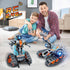 HOGOKIDS 5 in 1 STEM Building Set with LED Light - APP & Remote Controlled Cars Building Toys Kit, RC Robot Tank Sleigh