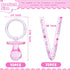 72 Cute Pacifier Necklaces for Baby Shower Girls & Boys Party Favors, Gender Reveal Party Table Scatter, Baby Shower