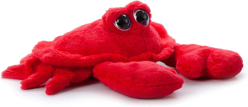 The Petting Zoo Crab Stuffed Animal, Bright Eye Ocean Animals, Red Crab Plush Toy 9 inches