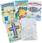 Fun Express Bible Coloring Book for Kids Set of 72 - Christian