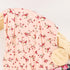 DRESHOW BQUBO Baby Girl Newborn Floral Receiving Blankets with Bow Hat, Wooden Birth Announcement Card Set