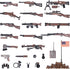 Weapons Pack Military Accessories, U.S Field Force Weapons Toy Set, Compatible with Major Brand, 3 Years Old+