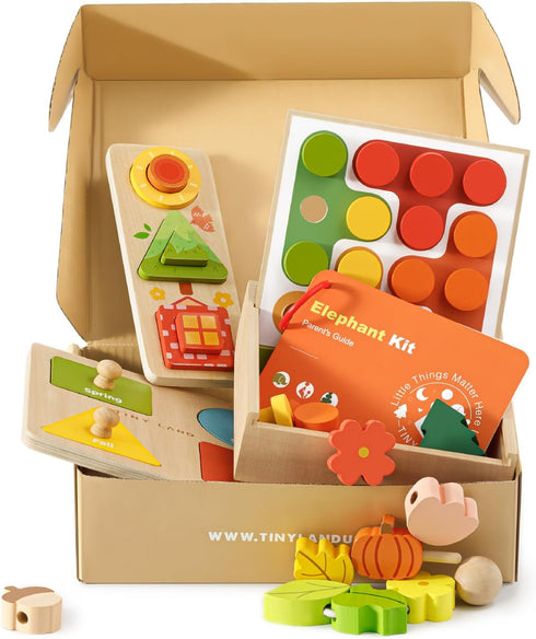 Tiny Land Montessori Toy Set for Babies 18-24 Months Investigator Play Kit-