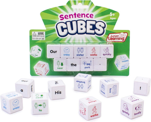 Junior Learning JL644 Multicolor Sentences Cubes