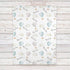 Lovable Gift Co Hot Air Balloons Personalized Baby Receiving Swaddle Blanket, Blue