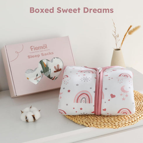 18-24 2.5 2-Way Baby Sleep Sack Months, TOG Cotton Winter Baby Wearable Blanket with Zipper, Warm Soft Sleeping Bag