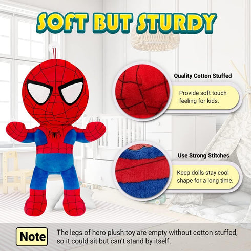 Superhero Plush Toy, 11 inch Collectible Doll Stuffed with Cotton for Toddlers, Gift Decoration for Birthday Party