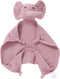 Organic Elephant Loveys for Babies, Muslin Security Blankets, Soft Snuggle Animals for Newborns, Violet