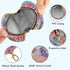 YETTASBIN Watercolor Floral Portable Pacifier Holder Case with Metal Hook Buckle & Zipper for Diaper Bag and Stroller