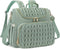 Bevkois Small Diaper Bag Backpack Quilted Mini Baby Crossbody Diaper Bag Tote for