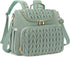 Bevkois Small Diaper Bag Backpack Quilted Mini Baby Crossbody Diaper Bag Tote for