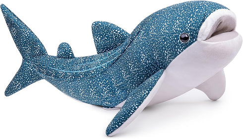 ZHONGXIN 33" Realistic Whale Shark Plush Toy - Large, Weighted, Soft Ocean Sea Creature Gift for Kids