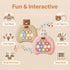 YOPYCCD 2-Player 3-12, Electronic Pop It Game with LED Screen - Online Bubble Pop Fidget Toy, Brain Training STEM Game