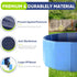 PUPTILY Swimming 6mm Set 63" Dog Pool, Foldable Pet Pool with High-Strength PP Board, Hard Plastic Collapsible Doggy
