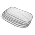 LOLIPPYY 6pcs Waterproof Portable Diaper Changing Pads for Travel and Use, Reusable White