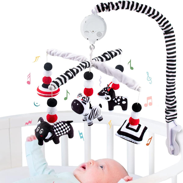 teytoy My First Baby Crib Mobile, Black and White Baby Mobile for
