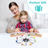Set 4 12 91 9 Mexican Train Dominoes with Wooden Racks, Double Dominos Game with Dot Tiles, Trains, Hub, Classic Family